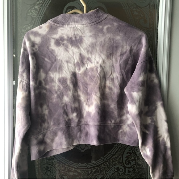 Calvin Klein Crop crew neck sweatshirt tie dye - Picture 2 of 6